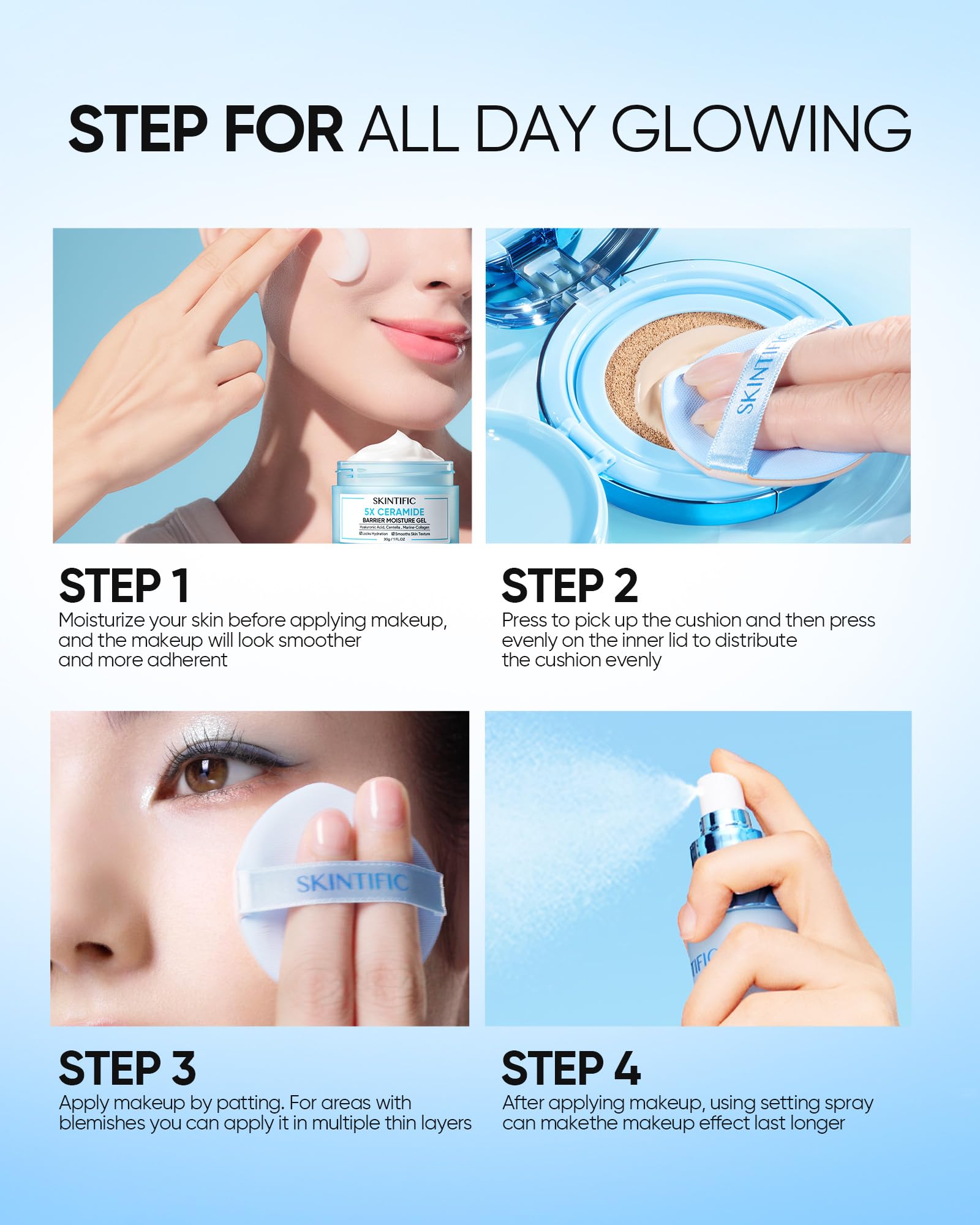 Skintific Oil-control tech targets oil on oily and combination skin.