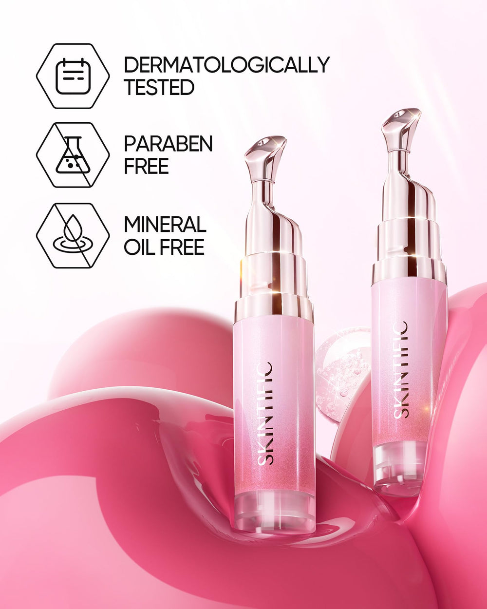 SKINTIFIC packaging closeup reinforces premium brand and elegant design