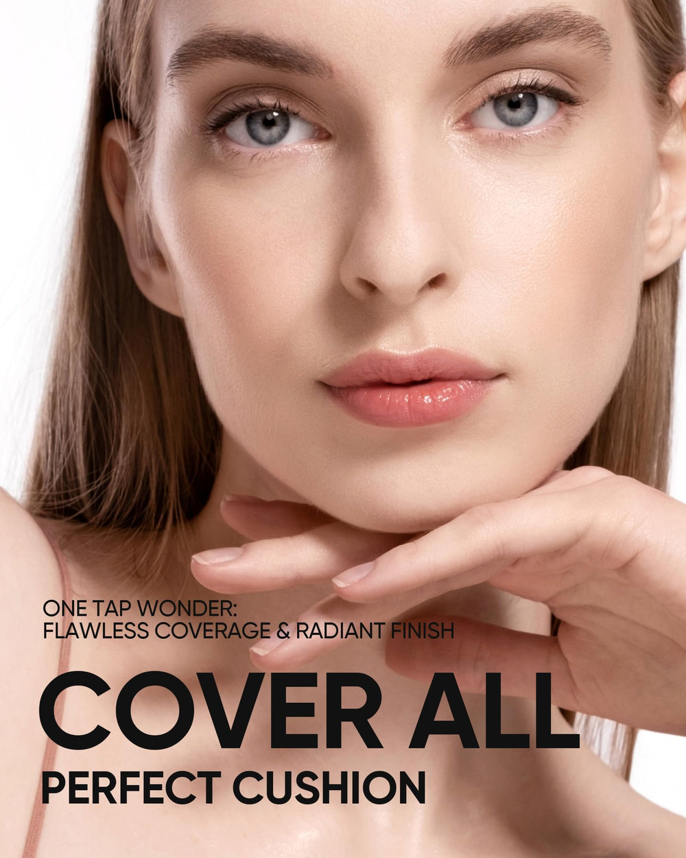 SKINTIFIC Rubycell teardrop puff blends cushion smoothly for flawless coverage.