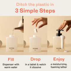 Skipper 192 oz total refills provide long-lasting hand cleanliness with fragrance variety.
