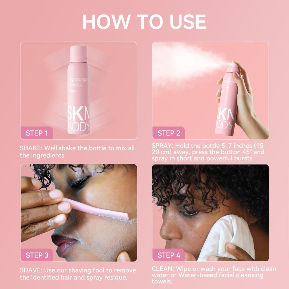 SKNBODY face shaving spray supports comfortable post-use feel