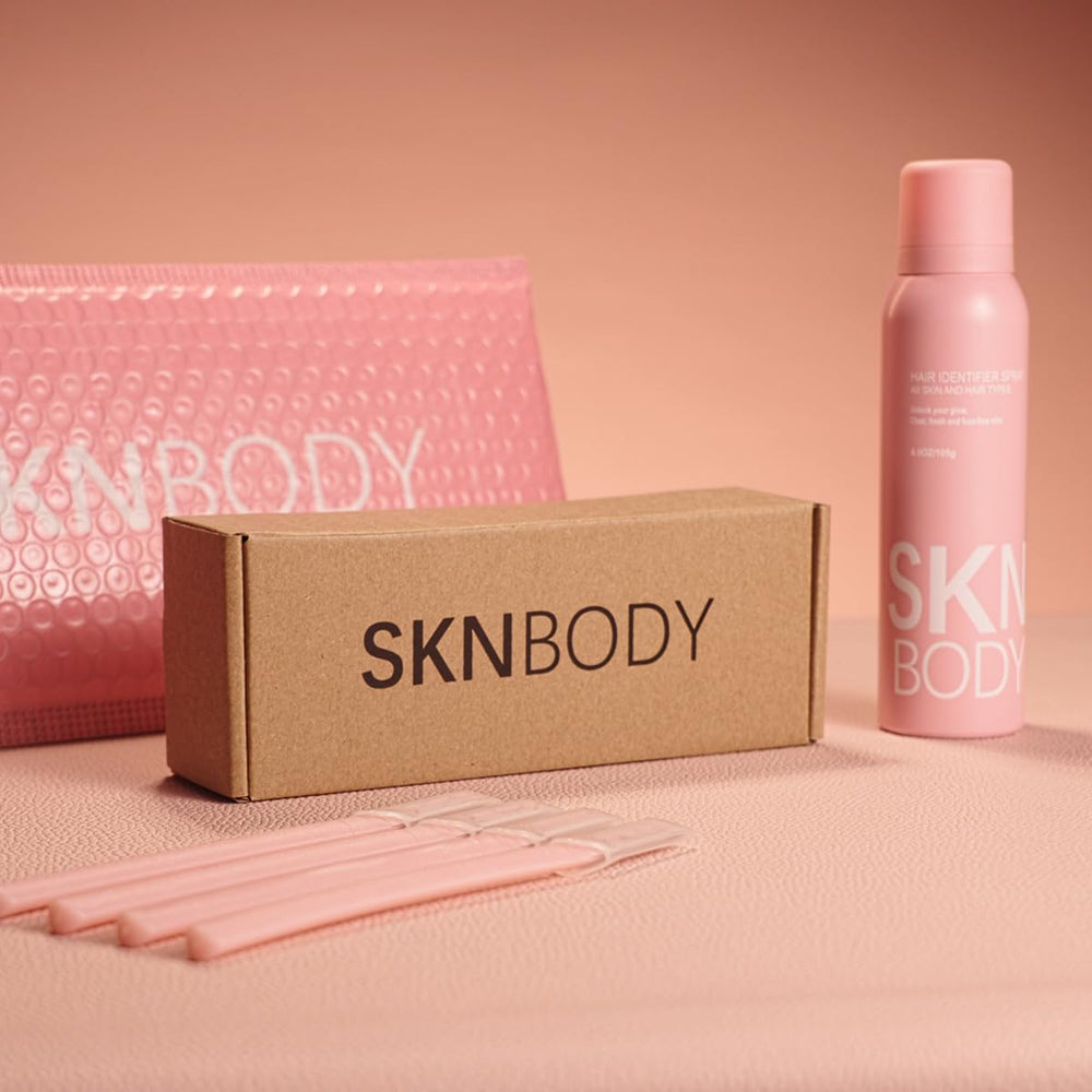 SKNBODY package design highlights practical dermaplaning tools