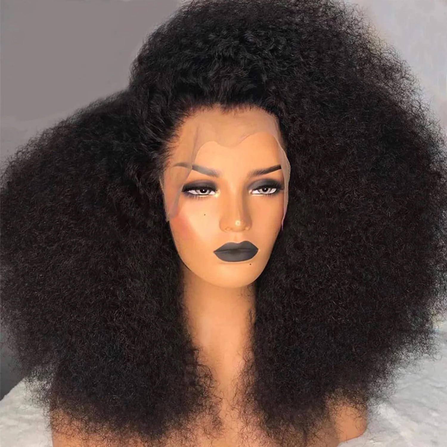 Skouty kinkycurly wig cap and strap closeup for secure, comfortable fit.