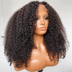 Skouty 30-inch kinkycurly wig front view with natural parting for seamless styling.