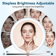 Control de brillo por táctil en el espejo SKSFLY para precisión en el maquillaje