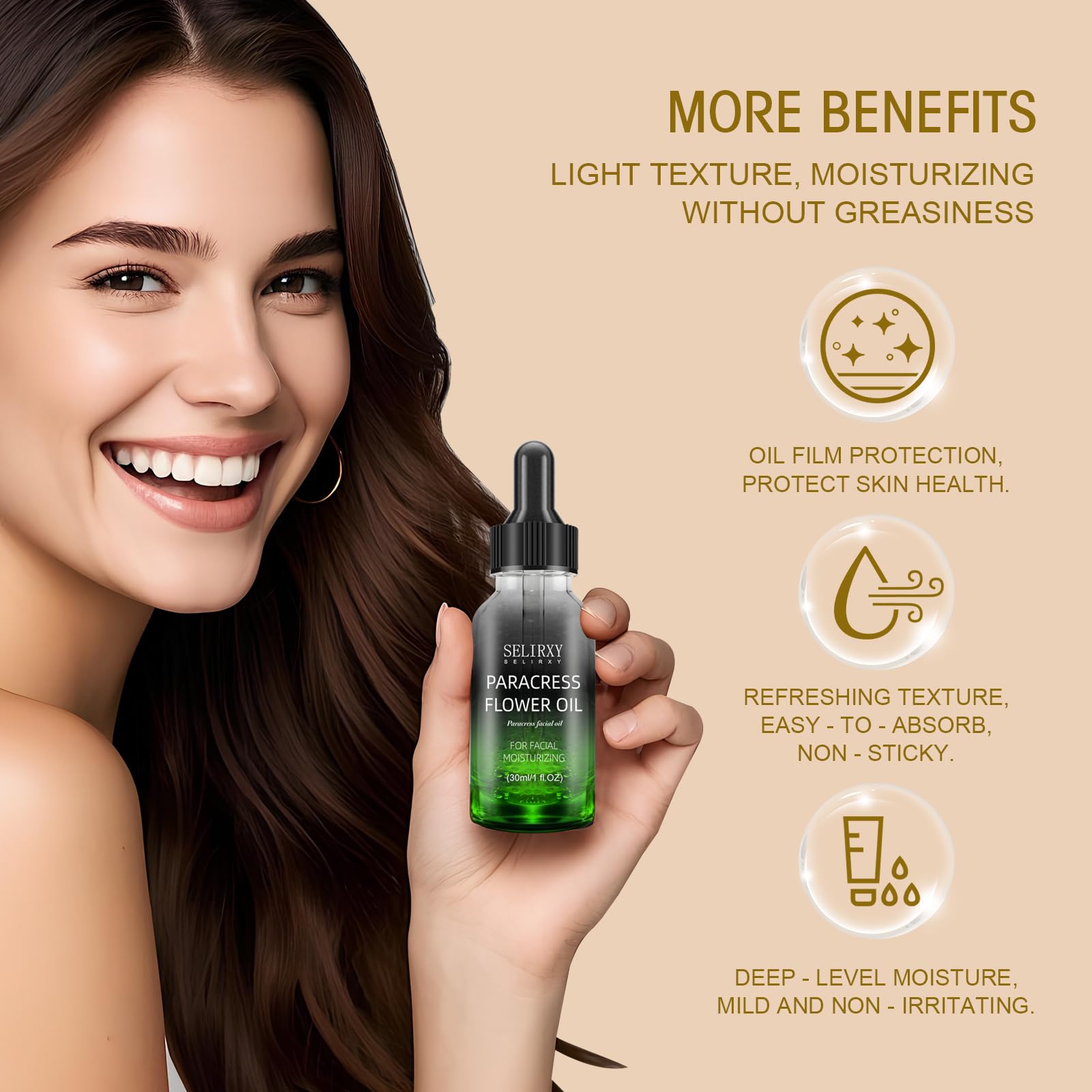 SKSOYT facial oil application for deep hydration and glow