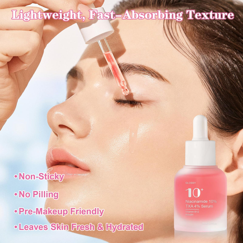 SKSOYT serum layering routine image—easy layering under sunscreen.