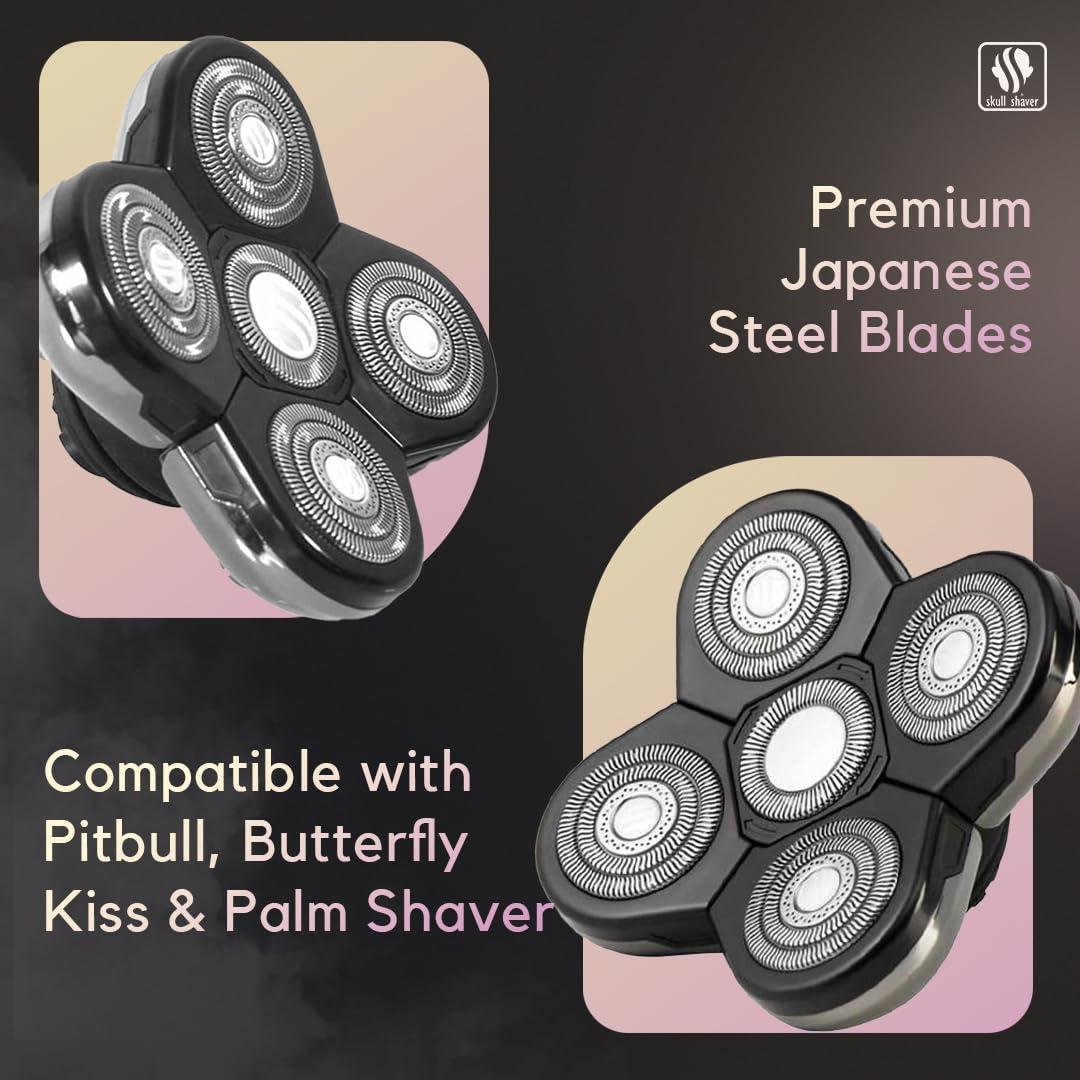 Skull Shaver Baron replacement blade with Butterfly Kiss compatibility expands grooming options.