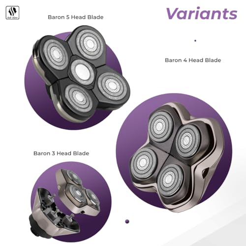 Skull Shaver Baron replacement blade designed for sensitive skin users and comfort.