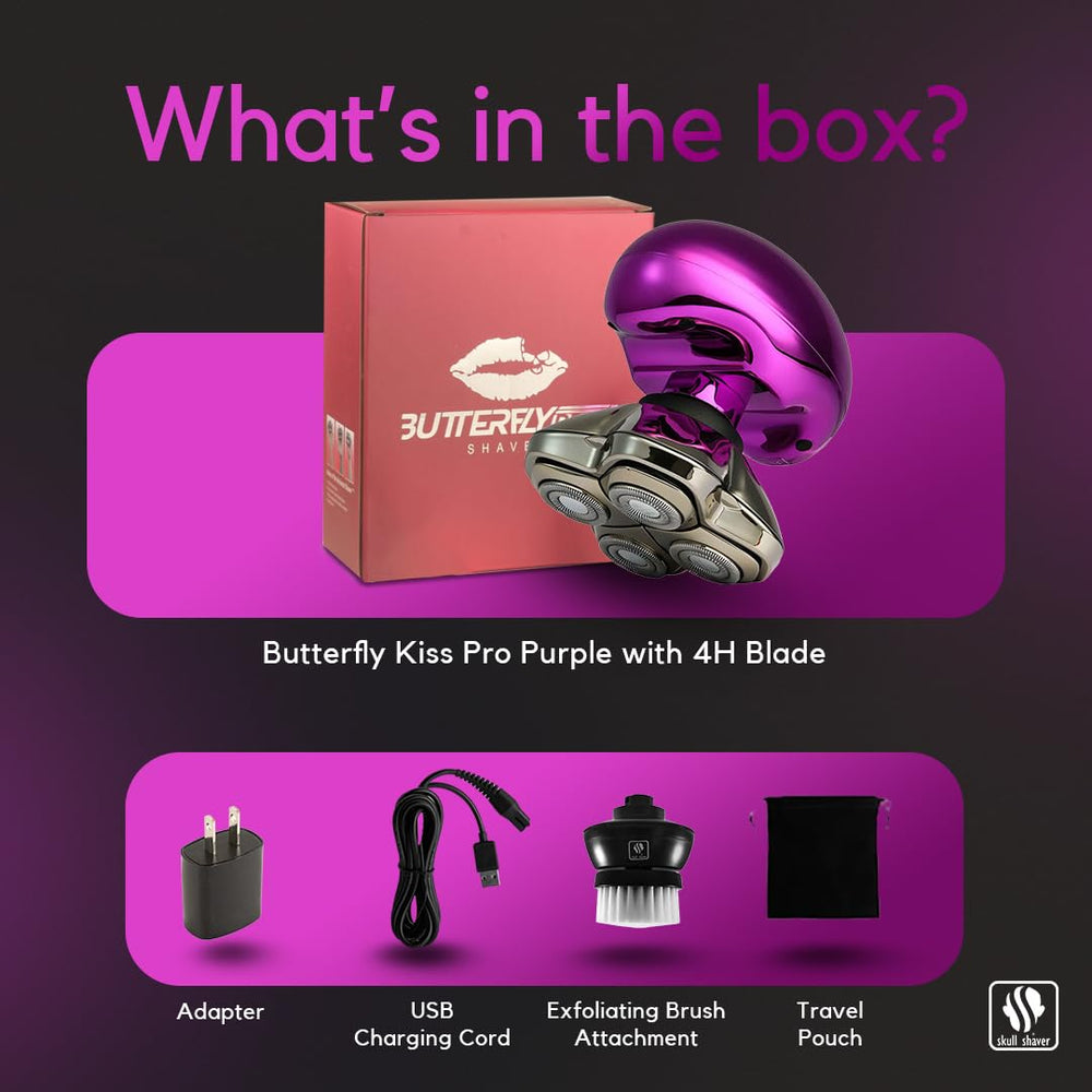 Skull Shaver Butterfly Kiss Pro legs and arms grooming ready.