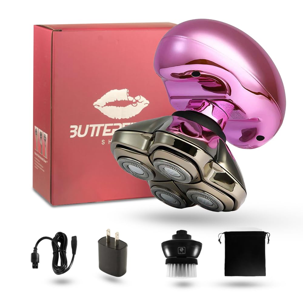 Skull Shaver Butterfly Kiss Pro legs for fast, even leg shave.