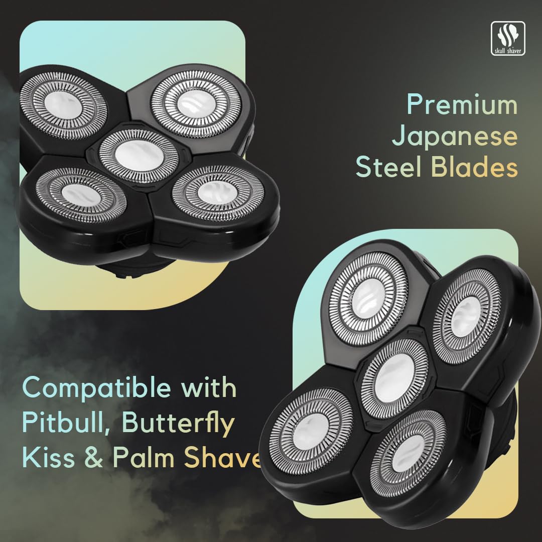 Skull Shaver Carver blade improves access to the back-of-head areas