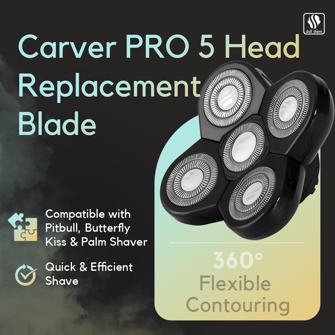 Skull Shaver Carver contours the jawline for thorough definition