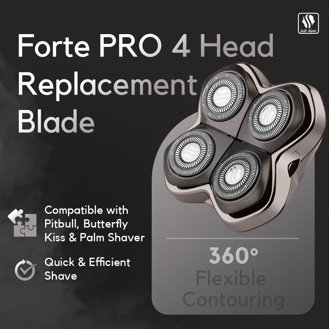 Forte PRO 4 Head blade featuring Japanese stainless steel for edge longevity
