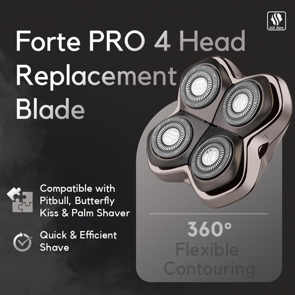 Forte PRO 4 Head blade featuring Japanese stainless steel for edge longevity