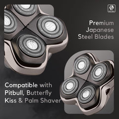 Shaver Forte PRO 4 Head blade keeps shaving neat with mess-free hair capture