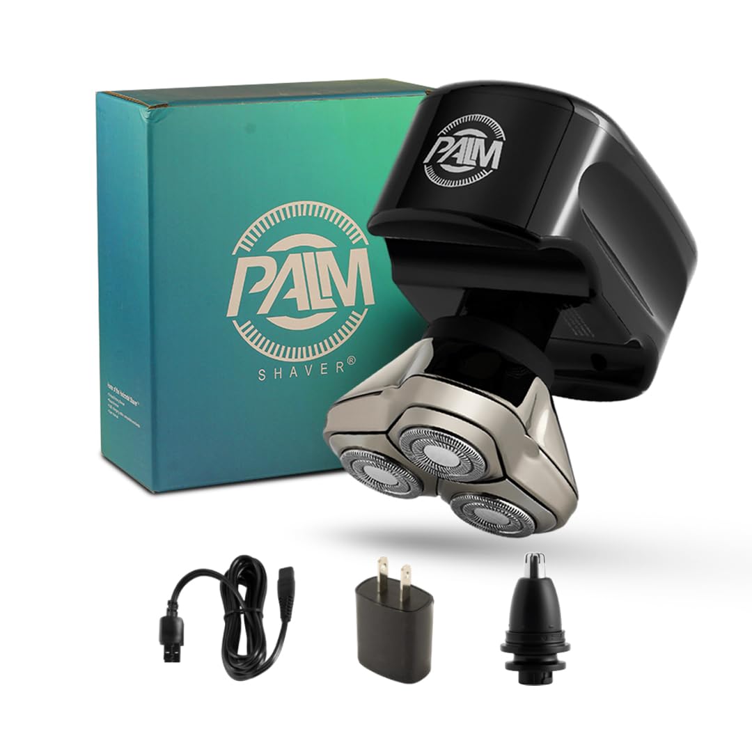 Skull Shaver Palm Shaver hand grip for precise head grooming and comfortable control.