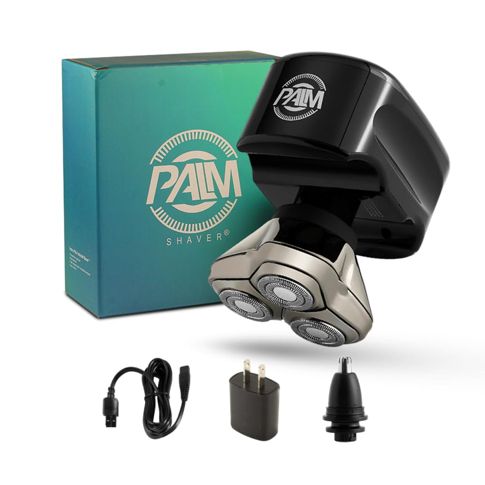 Skull Shaver Palm Shaver hand grip for precise head grooming and comfortable control.