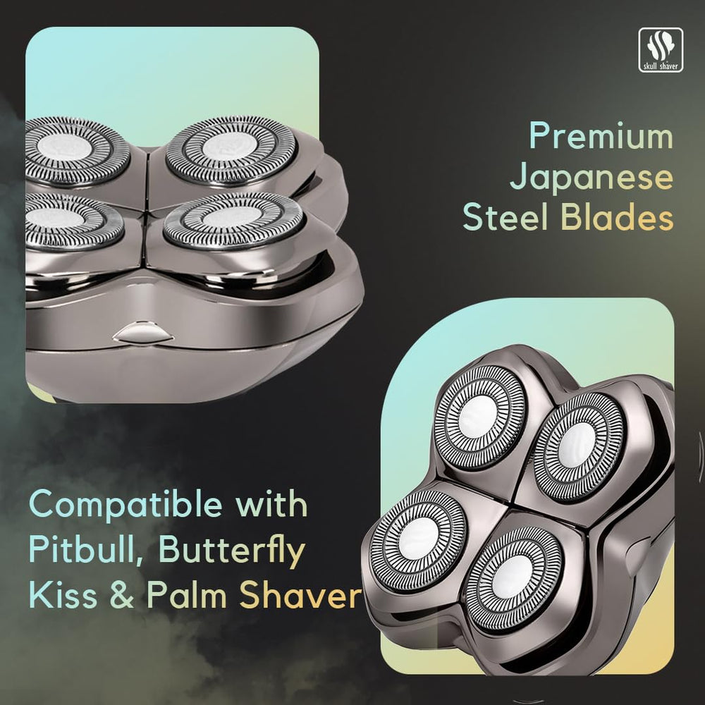 Easy-clean blade system simplifies maintenance between shaves.