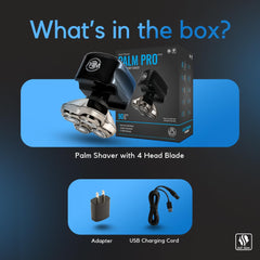 Skull Shaver Palm MX5 compact design enables travel-friendly grooming.