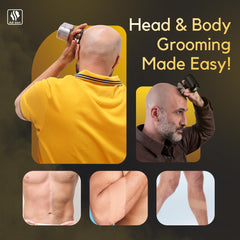 Skull Shaver Pitbull Gold Pro GX5 wet-dry-use versatility for any routine.