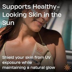 Sky and Sol non-greasy, makeup-friendly finish suitable under makeup.