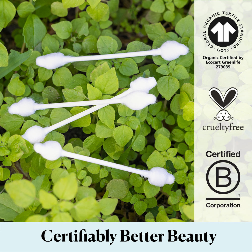 Sky Organics baby cotton swabs versatile for makeup and crafts.