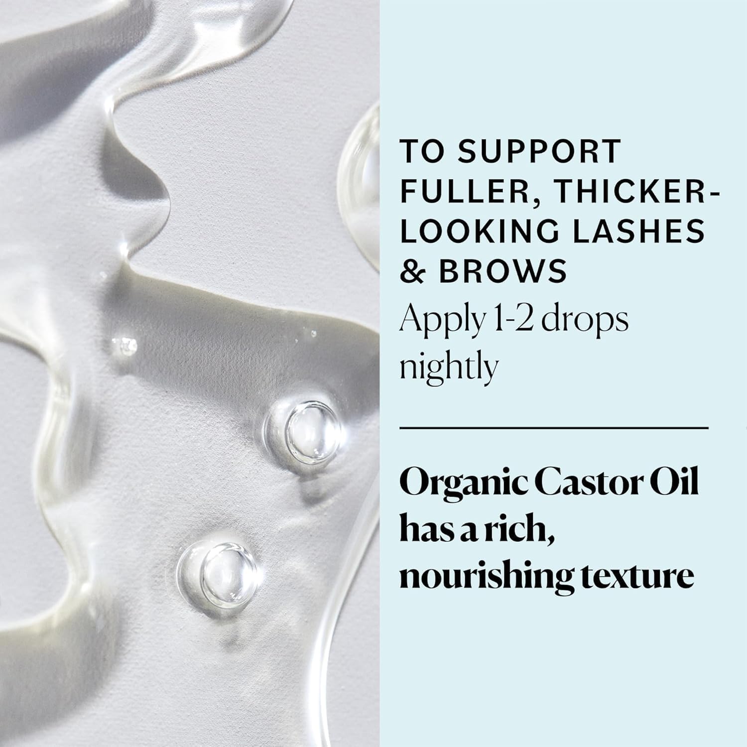 Sky Organics castor oil organic-certifications badge confirms USDA Organic and vegan status.