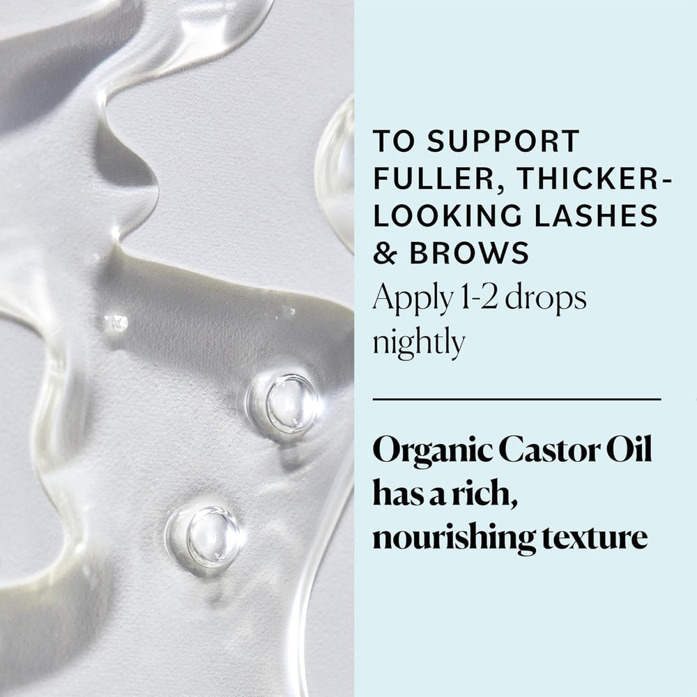 Sky Organics castor oil organic-certifications badge confirms USDA Organic and vegan status.