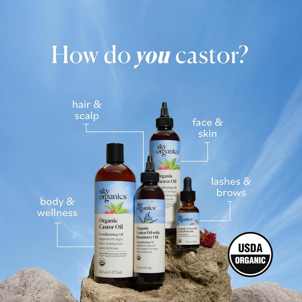 Sky Organics castor oil pack soft cotton wrap detail