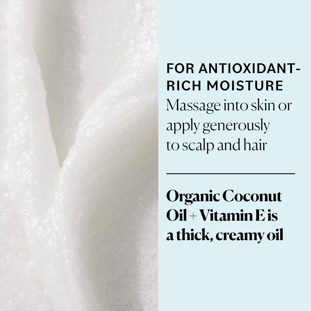 Sky Organics coconut oil skin application—lightweight moisture for refreshed skin