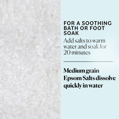 Dissolving medium-grain Sky Organics Epsom Salt in water for quick use.