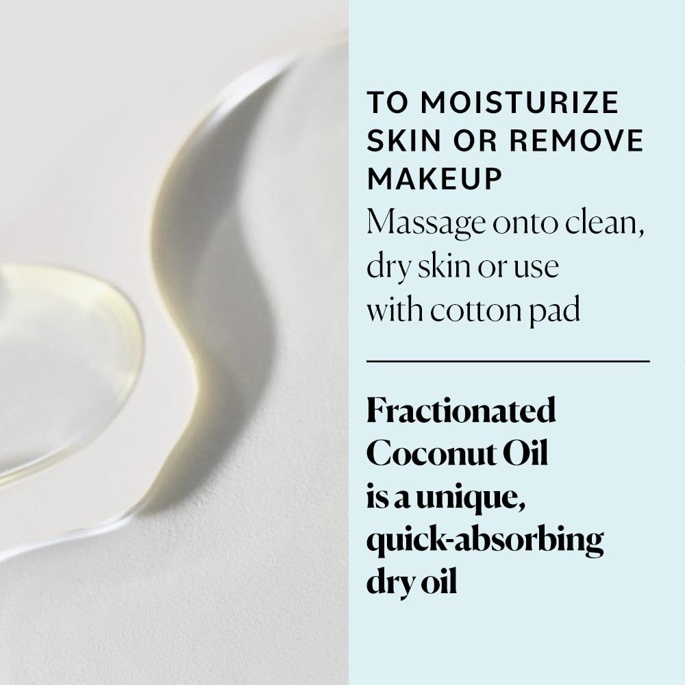 Sky Organics Hydrating Dry Oil close-up shows clear liquid with no heavy residue.