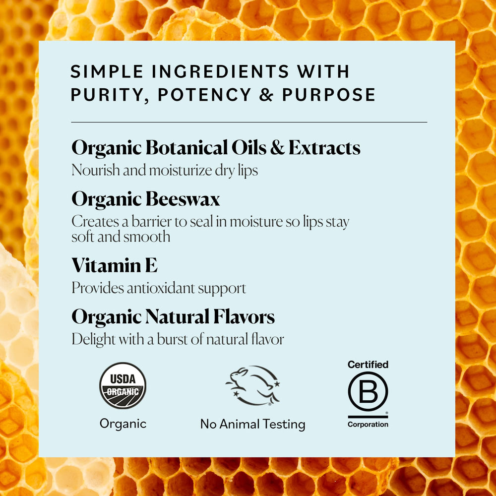 Sky Organics lip balm ripe-strawberry 6pk provides creamy moisture and a vivid flavor.