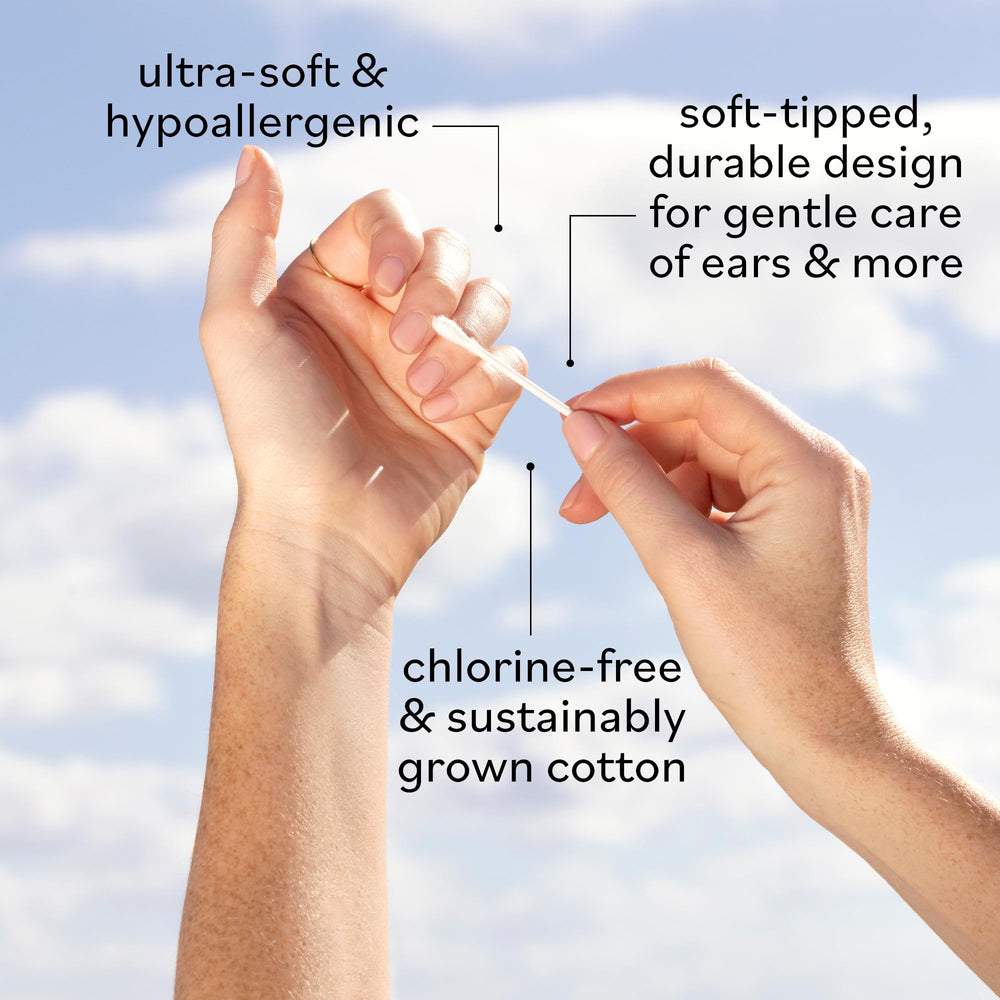Sky Organics cotton swabs for makeup touch-ups and nail polish cleanup.