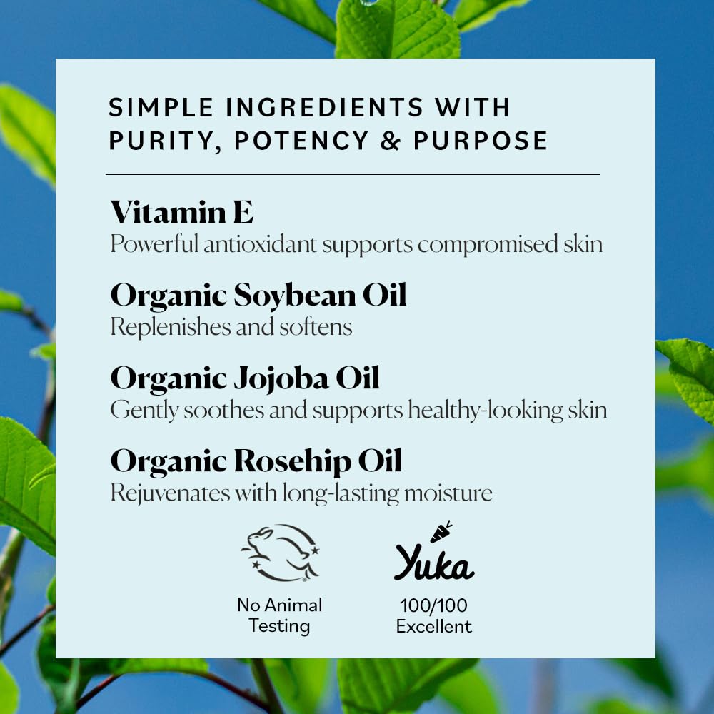 Sky Organics Vitamin E Oil Blend label shows USDA Organic vegan and cruelty-free certifications.