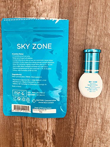 Sky Zone safety label highlights latex-free and formaldehyde-free formula.