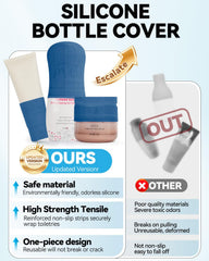 Skyconser silicone bottle cover leak-proof on bottle ensures travel protection