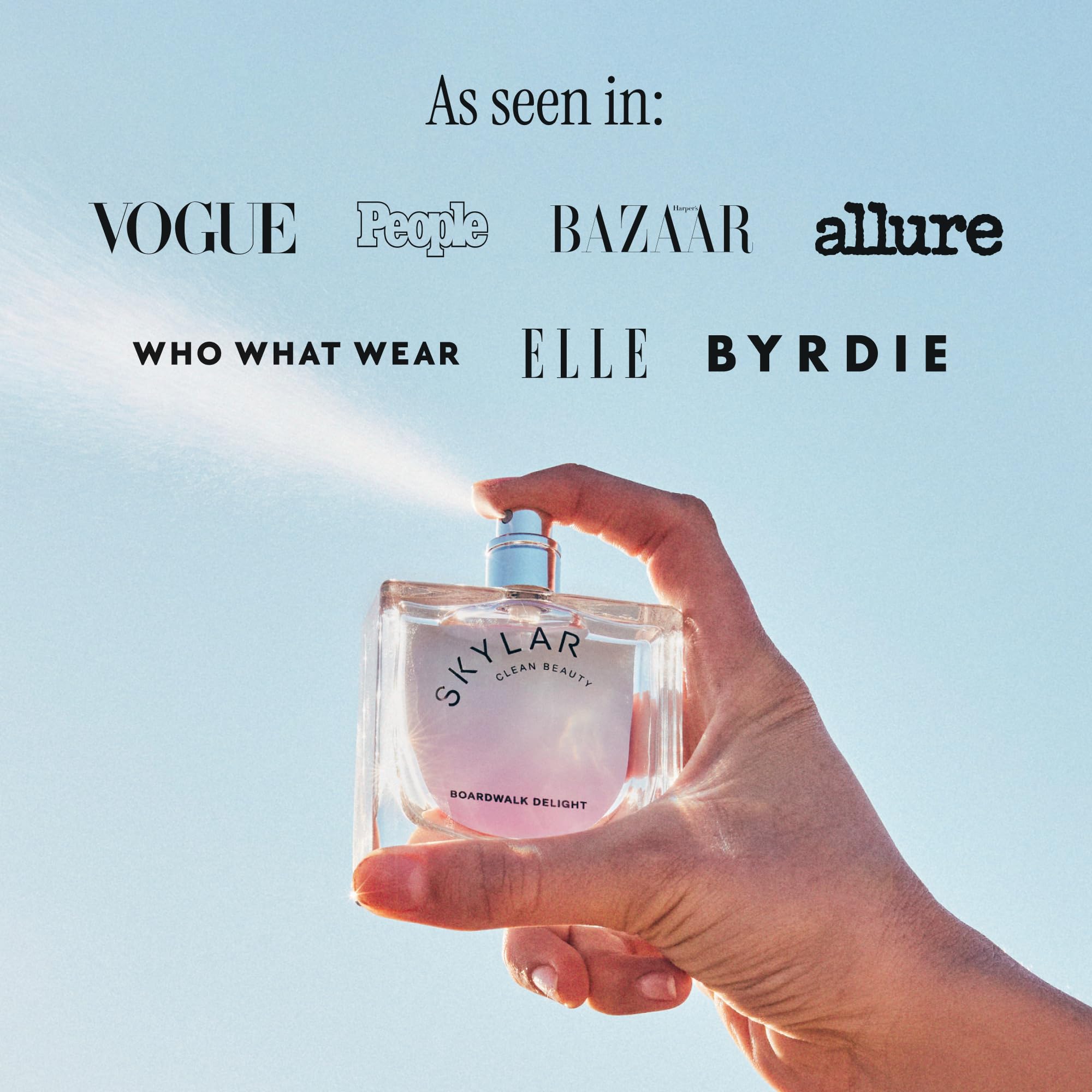 Skylar Boardwalk Delight packaging image—vegan, hypoallergenic appeal for sensitive skin.