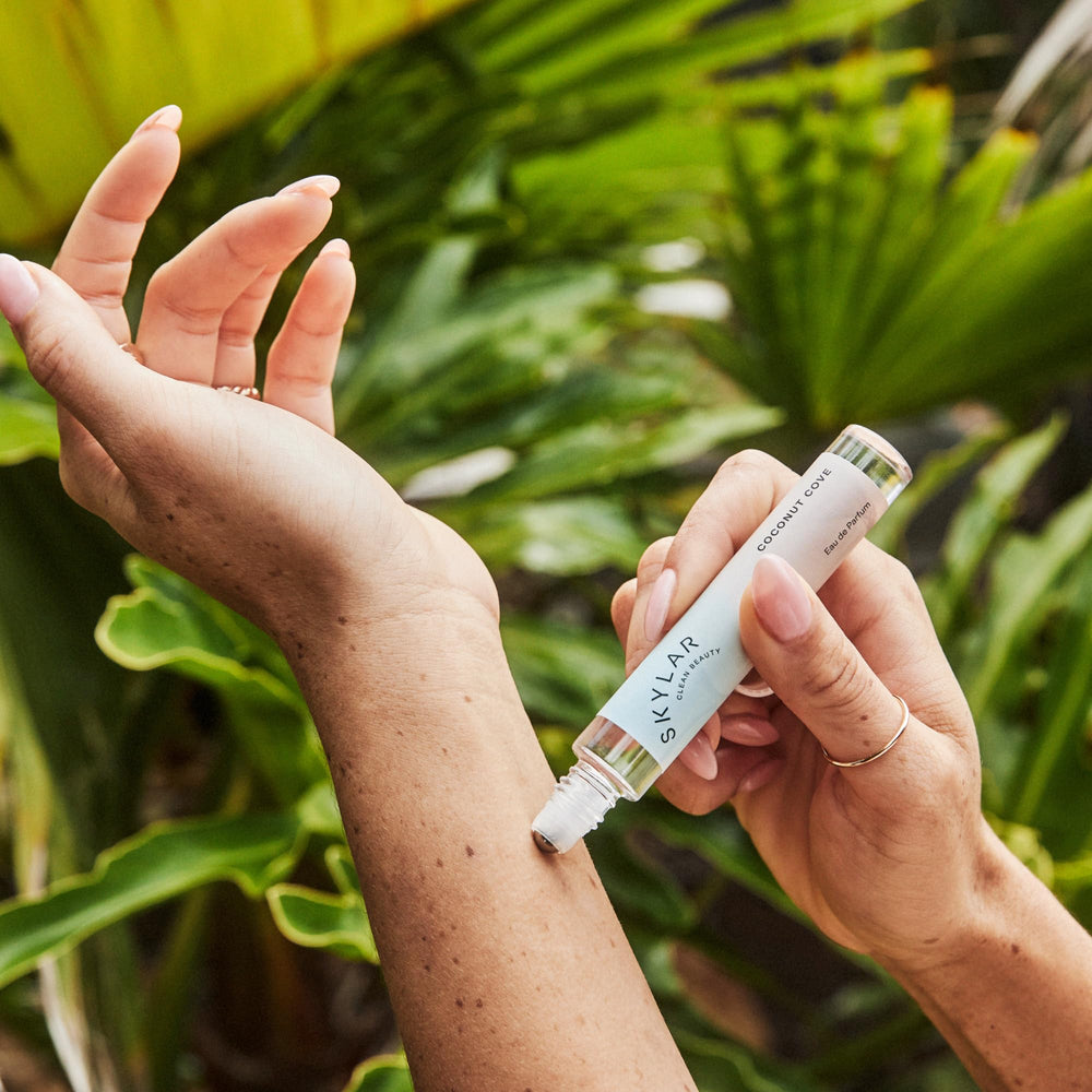 Skylar Coconut Cove ingredients image hints at a safe, hypoallergenic formula