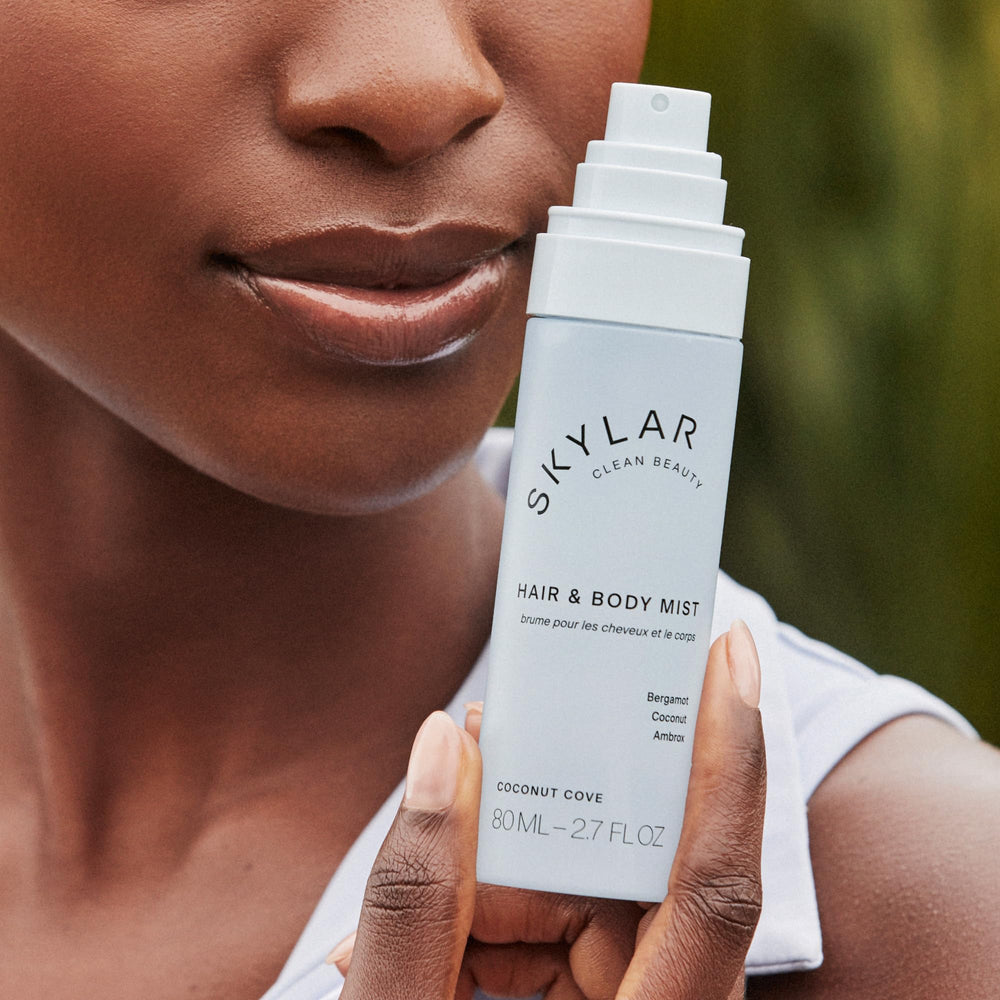 Skylar Coconut Cove ingredient list emphasizes safe, toxin-free formulation for sensitive skin.