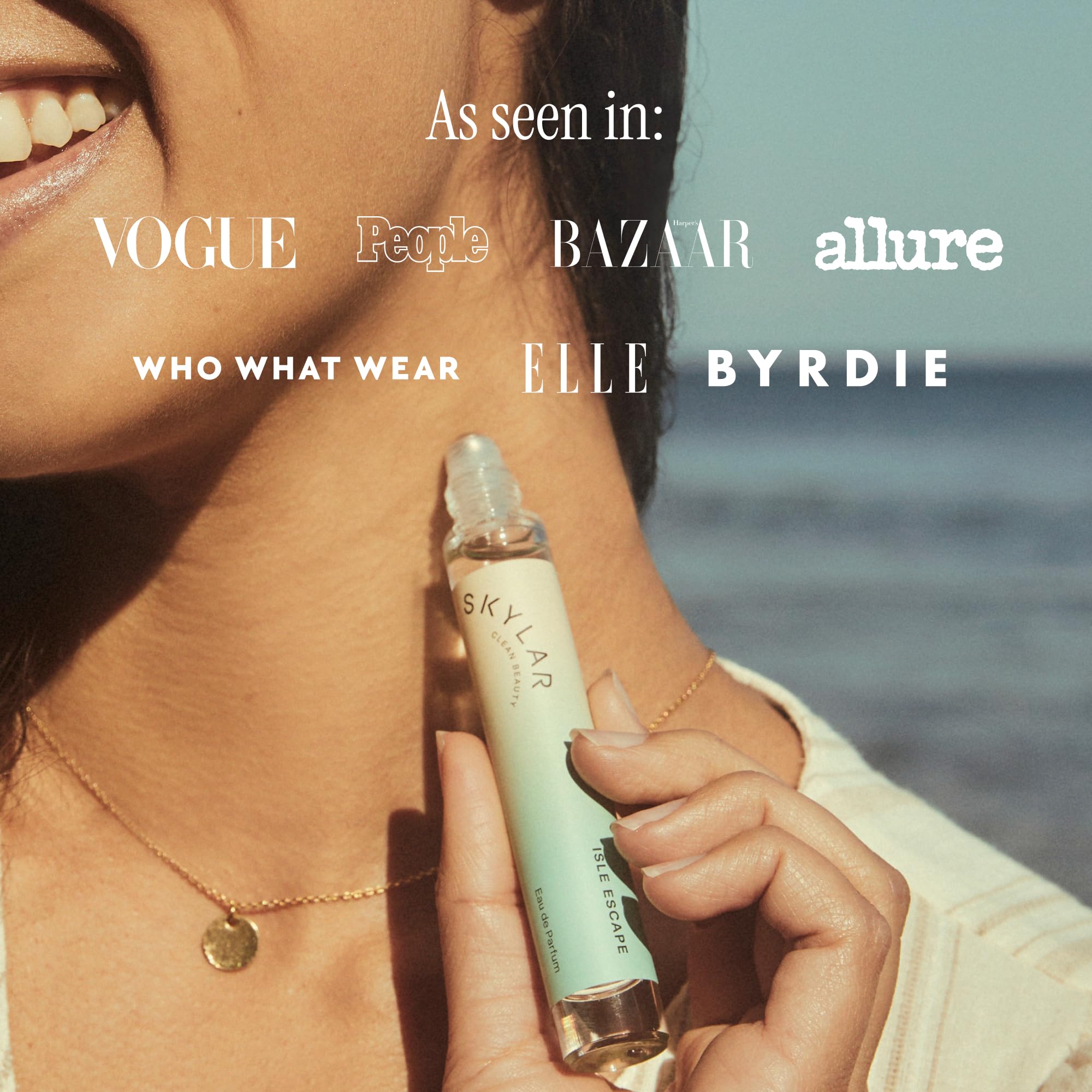 Skylar Isle Escape travel-size 10ml fits carry-on routines and on-the-go freshness