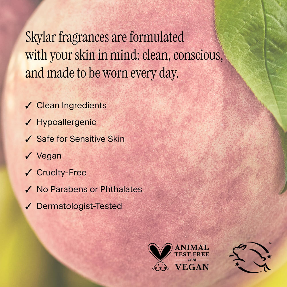 Skylar Peach Fields fabrics spray for safe refresh on garments