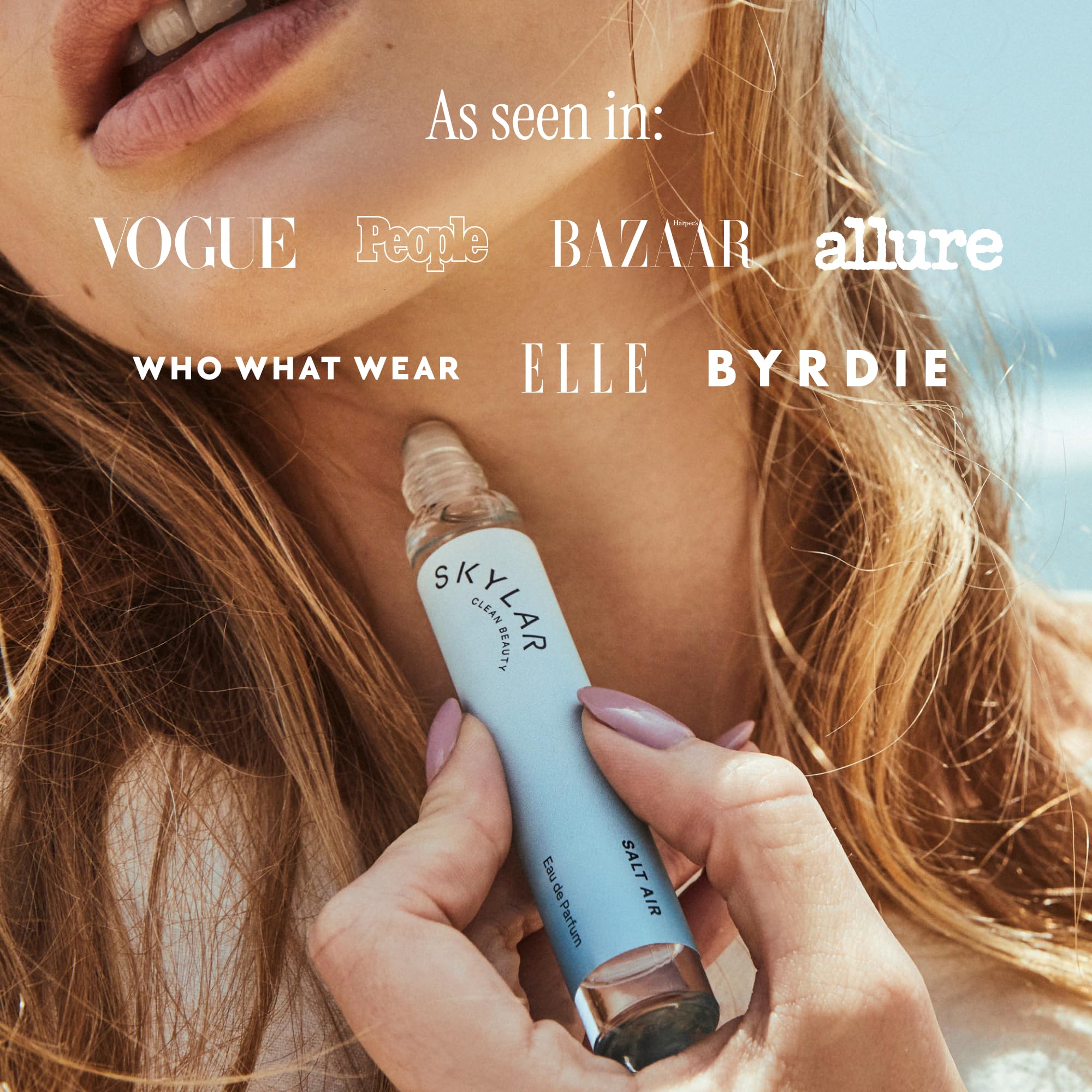 Skylar Salt Air 10ml travel-size demonstrates simple layering potential.