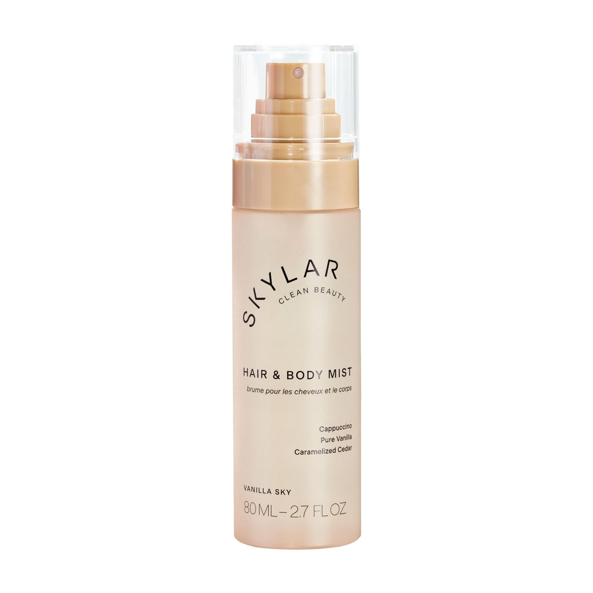 Skylar Vanilla Sky mist bottle ready for on-the-go refresh and clean fragrance.