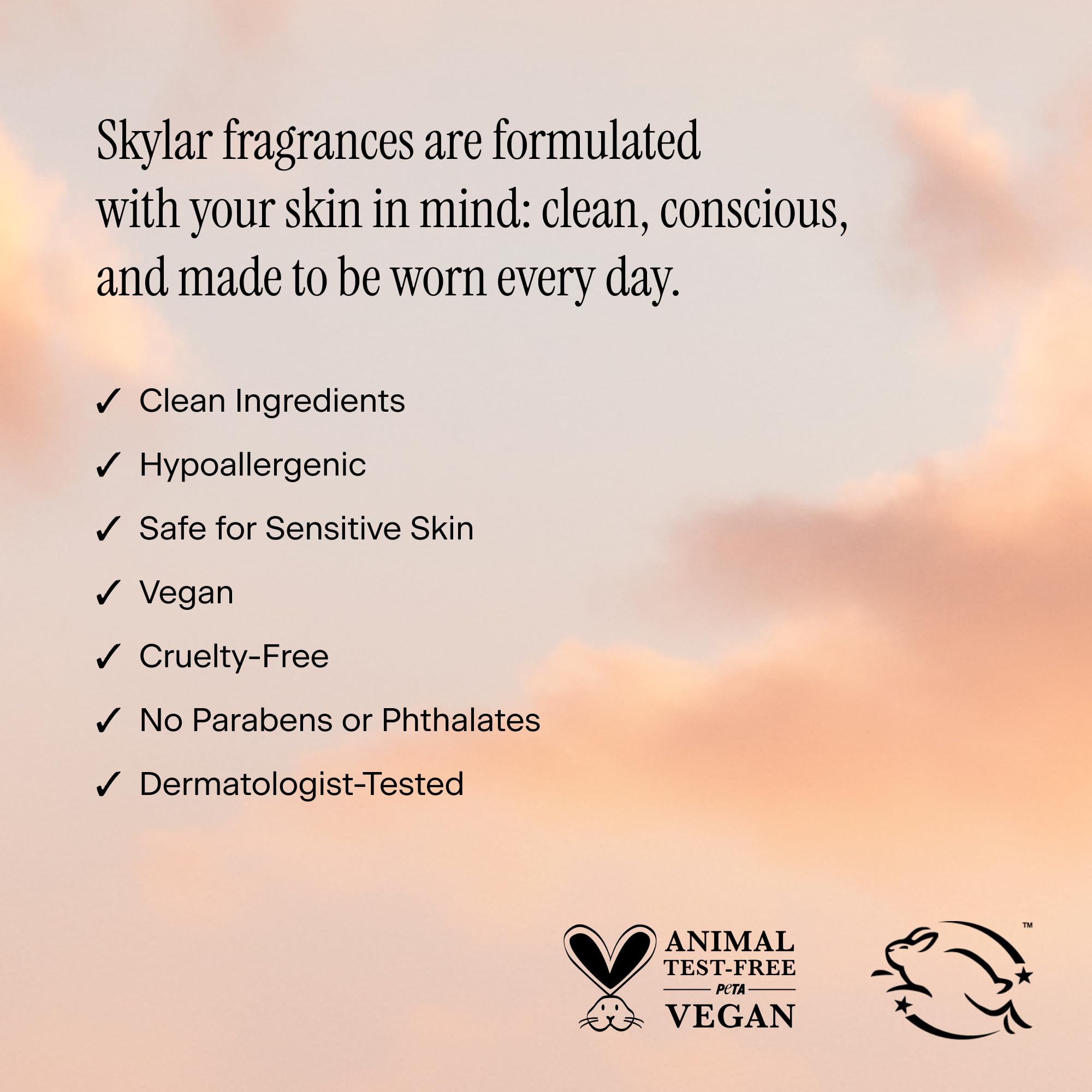 Skylar Vanilla Sky spray demonstrates travel-friendly 10 mL bottle.