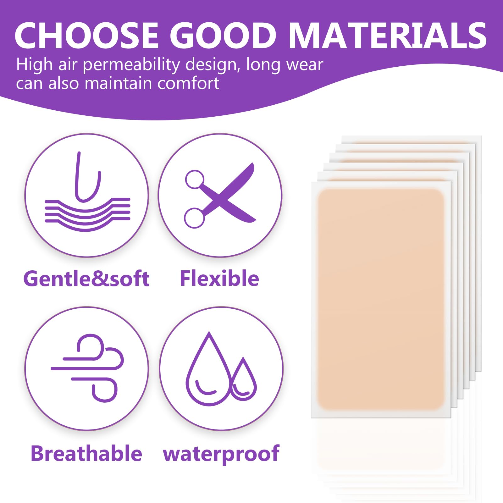 Skymore tattoo cover up patch natural finish matches skin tones for a discreet look.