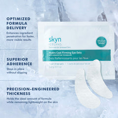 Patch surface highlighting peptides and CoQ10 for firming around delicate under-eye skin