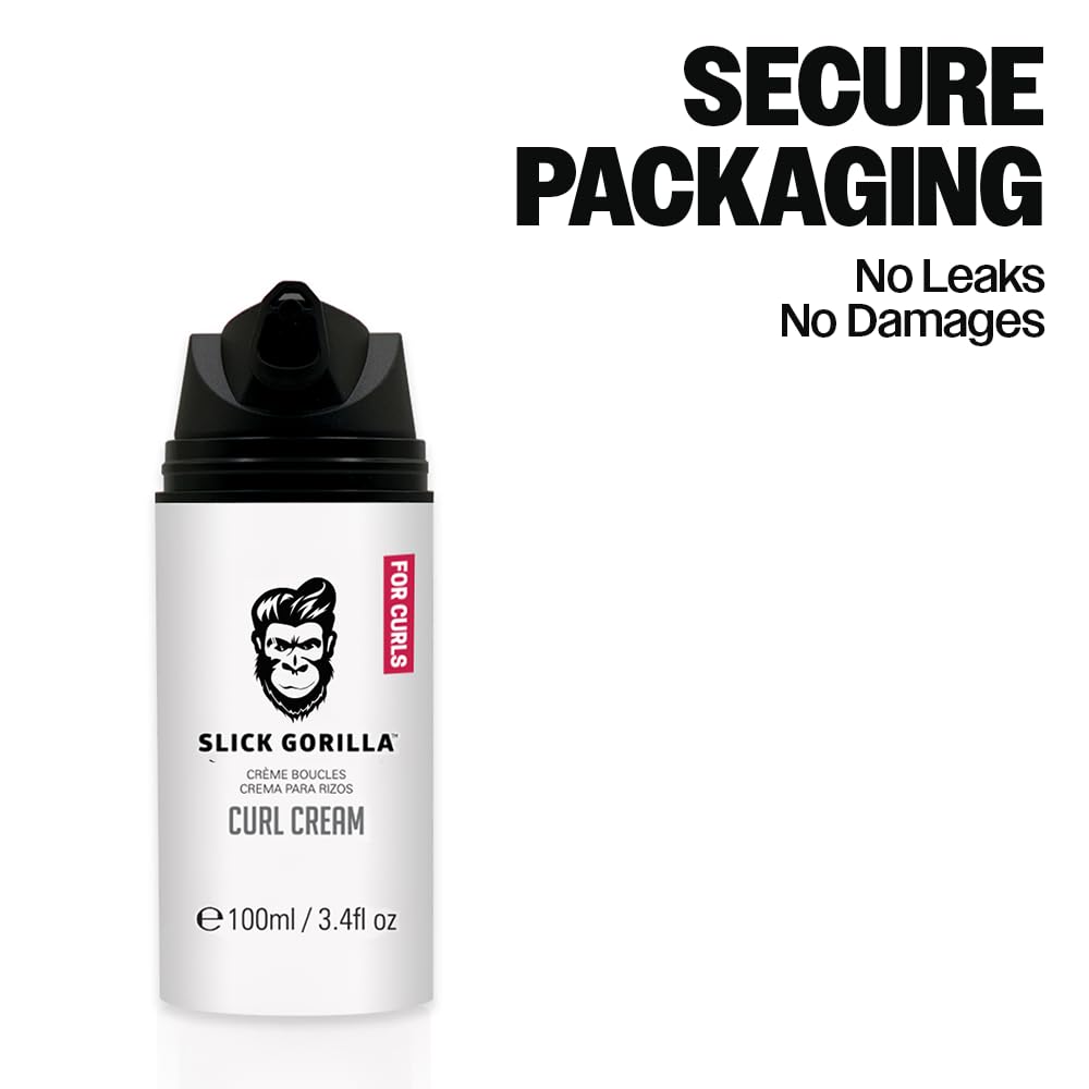 Slick Gorilla Curl Cream matte finish for a natural, non-greasy look.
