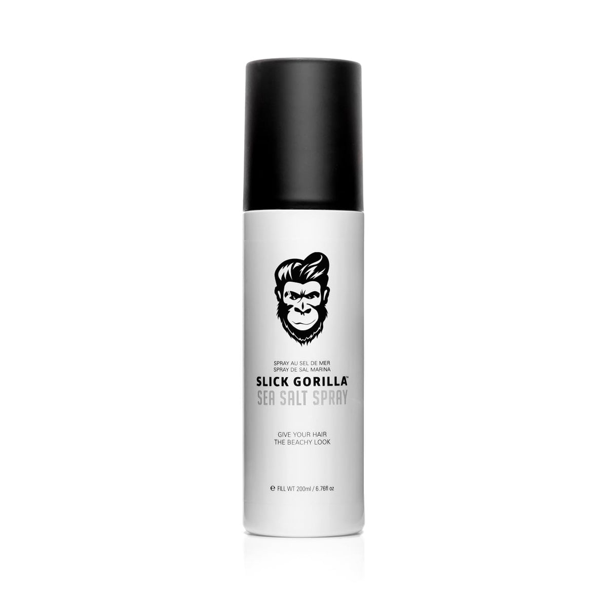 Slick Gorilla sea salt spray bottle delivering textured beachy waves.